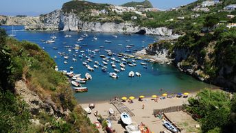 Italy, Ponza, Cala Feola beach