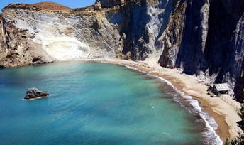 Italy, Ponza, Chiaia Di Luna beach