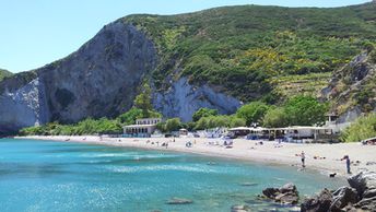 Italy, Ponza, Spiaggia di Frontone beach