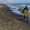 Italy, Rome, Lido di Castel Fusano beach