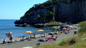 Italy, Tuscany, Ansedonia beach, Spacco della Regina