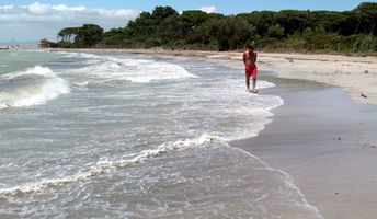 Italy, Tuscany, Mazzanta beach