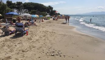 Italy, Tuscany, Sterpaia beach