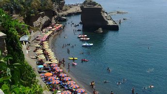 Italy, Ventotene, Cala Nave beach