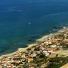 Lazio, Focene beach, aerial view