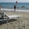 Lazio, Lido di Ostia beach, sunbed