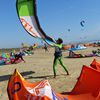 Lazio, Maccarese beach, kitesurfing