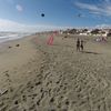 Lazio, Marina di Ardea beach, kitesurfing