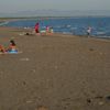 Lazio, Montalto Di Castro beach, dark sand