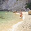 Lazio, Ponza, Cala Felce beach, water edge