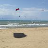 Lazio, Rambla beach, kitesurfing