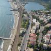 Naples, Lucrino beach, aerial view