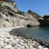Ponza, Bagno Vecchio beach, stones