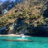 Ponza, Lucia Rosa beach, view from water