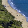 Tuscany, Fonteblanda beach, aerial (down)