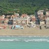 Tuscany, Marina di Grosseto beach, buildings