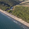 Tuscany, Punta Ala beach, aerial view