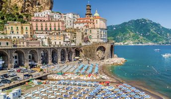 Italy, Amalfi, Atrani beach