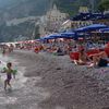 Italy, Amalfi beach, water edge