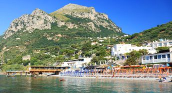 Italy, Amalfi, Marina del Cantone beach
