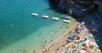 Italy, Amalfi, Spiaggia di Lannio beach