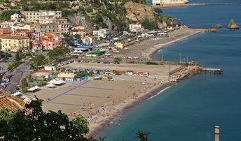 Italy, Amalfi, Vietri sul Mare beach, low season