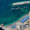 Italy, Atrani beach, breakwater