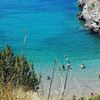 Italy, Baia di Ieranto beach, clear water