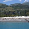 Italy, Basilicata, Praia A Mare beach, view from water