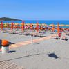 Italy, beach, view to Cirella island