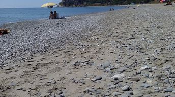 Italy, Calabria, Africo Nuovo beach