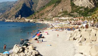 Italy, Calabria, Bagnara Calabra beach