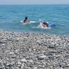 Italy, Calabria, Bianco beach, pebble