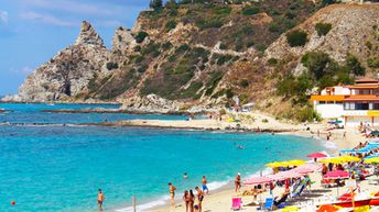 Italy, Calabria, Capo Vaticano beach