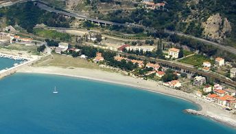Italy, Calabria, Cetraro Marina beach