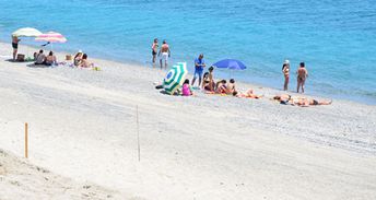 Italy, Calabria, Guardavalle Marina beach