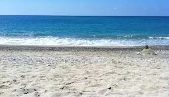 Italy, Calabria, Marina di Gioia Tauro beach