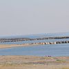 Italy, Calabria, Marina di Paola beach, breakwaters