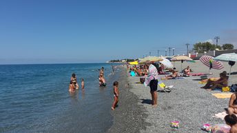 Italy, Calabria, Nocera Terinese beach