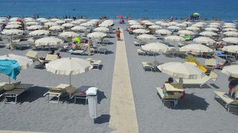 Italy, Calabria, Santa Maria del Cedro beach