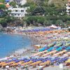 Italy, Calabria, Scalea beach, crowd