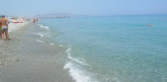Italy, Calabria, Siderno beach