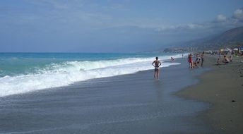 Italy, Calabria, Torremezzo di Falconara beach