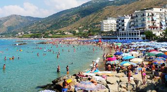 Italy, Campania, Acciaroli beach