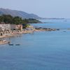 Italy, Campania, Agnone Cilento beach, view from above