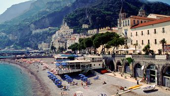 Italy, Campania, Amalfi beach