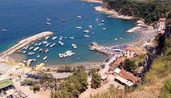 Italy, Campania, Marina di Puolo beach