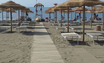 Italy, Campania, Policastro Bussentino beach