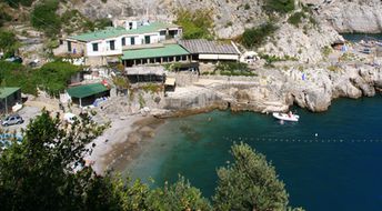 Italy, Campania, Recommone Bay beach