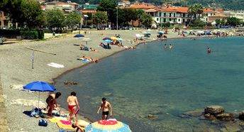 Italy, Campania, Sapri beach